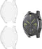 Full Cover Screen Protector Bumper Set Geschikt Voor Huawei Watch GT 3 46mm (GT3 Classic/Elite/Active) - 2 Stuks Bescherm Hoes 360 Graden Case - Transparant