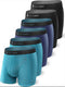 Fullluwaa boxershorts heren, 6-pack klassieke onderbroek heren retro shorts boxers katoenen herenondergoed geschikt voor sport dagelijks outdoor 6 pack- Maat XL