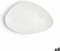 Platt tallrik Ariane Antracita Driehoekig Keramisch Wit (Ø 29 cm) (6 Stuks)