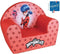 FUN HOUSE Miraculous Lady Bug clubstoel - B.52 x D.33 x H.42 cm - Voor kinderen gegarandeerd Franse afkomst