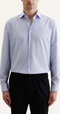 Seidensticker New Kent Business Shirt - Regular Fit - 100% Katoen - Mid Blue - Maat 42