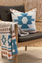 Funky Doris Ane Pillow Blue