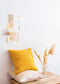 Funky Doris Fanny Wool Pillow Yellow Available beg of October