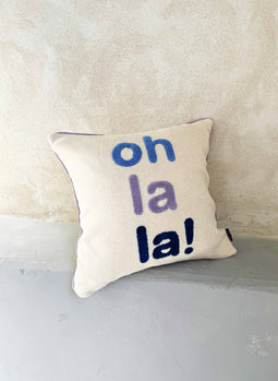Funky Doris Ohlala Pillow-cover Blue