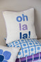 Funky Doris Ohlala Pillow-cover Blue