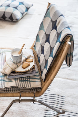 Funky Doris Olivia Blanket Blue