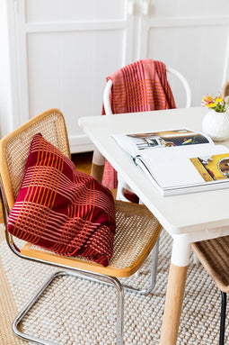 Funky Doris Ruth Pillow Red