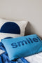 Funky Doris Smile Pillow Blue