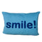 Funky Doris Smile Pillow Blue