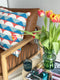 Funky Doris Toby Pillow blue