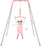 FUNLIO Baby Jumper - Verstelbare Ketting - Veilig en Comfortabel - Binnen & Buiten Gebruik - Roze