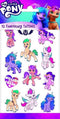 Funny Products Neptattoos My Little Pony 20 X 10 Cm Paars 12 Stuks