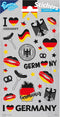 Funny Products Stickers Duitsland 20 X 10 Cm Grijs 28 Stuks
