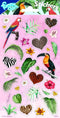 Funny Products Stickers Jungle 20 X 10 Cm Papier Roze 34 Stuks