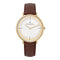 Pierre Cardin Belleville Park CBV.1031 Horloge - Leer - Bruin - Ø 41 mm