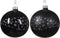 Kerstbal glas d8 cm zwart a2 III kerst