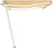 vidaXL - Luifel - handmatig - uittrekbaar - met - LED - 600x350 - cm - geel - en - wit