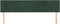 vidaXL - Hoofdborden - 2 - st - 90x5x78/88 - cm - fluweel - donkergroen