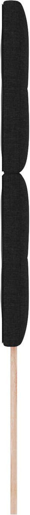vidaXL - Hoofdbord - Knop - Gepoft - Zwart - 80 - cm - Stof