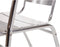 Aluminium Stoelen - Zilver - Stapelbaar - Set van 4