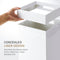 Yamazaki Tower - Prullenbak - Slank design met afneembaar deksel - Wit