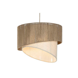 Home ESPRIT - Plafondlamp - Jute Metaal Touw - Bruin 60 x 60 x 50 cm