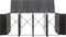 vidaXL - Containerberging - viervoudig - 274x80x117 - cm - poly - rattan - grijs