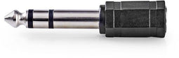 Nedis CABW23930AT - Adapter microfoon naar homecinema - 6.35mm naar 3.5mm - Grijs