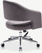 Furnicher Constance Bureaustoel - Velours Zitting - Chroom Frame - Hoogte Verstelbaar - Draaibaar - Grijs