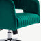 Furnicher Constance Bureaustoel - Velours Zitting - Chroom Frame - Hoogte Verstelbaar - Draaibaar - Groen