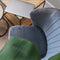 Furnicher Cooper Eetkamerstoel - Fluwelen bekleding - Modern design - Stalen frame - Grijs fluweel - Zwarte poten