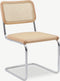 Furnicher Edith Cantilever Stoel - Rotan zitting - Chroom poten - Naturel