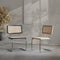 Furnicher Edith Cantilever Stoel - Rotan zitting - Chroom poten - Zwart
