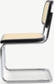 Furnicher Edith Cantilever Stoel - Rotan zitting - Chroom poten - Zwart