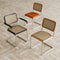 Furnicher Edith Cantilever Stoel - Rotan zitting - Chroom poten - Naturel
