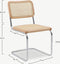 Furnicher Edith Cantilever Stoel - Rotan zitting - Chroom poten - Naturel