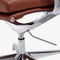 Furnicher Levi Vergaderstoel - Leren Zitting - Chroom Frame - Hoogte Verstelbaar - Draaibaar - Cognac