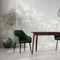 Furnicher Luca Eetkamerstoel - Fluweel Bekleding - Modern Ontwerp - Stalen Frame - Groen Fluweel - Zwarte Poten