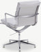 Furnicher Lucas Vergaderstoel - Leren Zitting - Chroom Frame - Hoogte Verstelbaar - Draaibaar - Wit