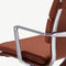 Furnicher Lucas Vergaderstoel - Leren Zitting - Chroom Frame - Hoogte Verstelbaar - Draaibaar - Cognac