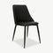 Furnicher – Lule Dining Chair – PU-Leather Seat – Steel Legs - Black