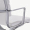 Furnicher Maci Bureaustoel - Leren Zitting - Chroom Frame - Hoogte Verstelbaar - Draaibaar - Wit