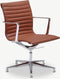 Furnicher Mateo Vergaderstoel - Leren Zitting - Chroom Frame - Hoogte Verstelbaar - Draaibaar - Cognac
