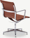 Furnicher Mateo Vergaderstoel - Leren Zitting - Chroom Frame - Hoogte Verstelbaar - Draaibaar - Cognac