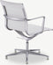 Furnicher Mateo Vergaderstoel - Leren Zitting - Chroom Frame - Hoogte Verstelbaar - Draaibaar - Wit