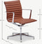 Furnicher Mateo Vergaderstoel - Leren Zitting - Chroom Frame - Hoogte Verstelbaar - Draaibaar - Cognac