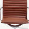 Furnicher Mateo Vergaderstoel - Leren Zitting - Chroom Frame - Hoogte Verstelbaar - Draaibaar - Cognac