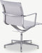 Furnicher Mateo Vergaderstoel - PU-lederen Zitting - Chroom Frame - Hoogte Verstelbaar - Draaibaar - Wit