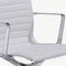 Furnicher Mateo Vergaderstoel - PU-lederen Zitting - Chroom Frame - Hoogte Verstelbaar - Draaibaar - Wit