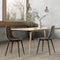 Furnicher Moes Eetkamerstoel - Stoffen bekleding - Modern design - RVS poten - Bruine stof